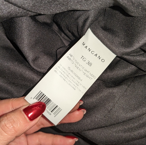 11. NWT MANGANO MADE IN ITALY STRAPLESS DRESS WITH BOLERO - Picture 2 of 13